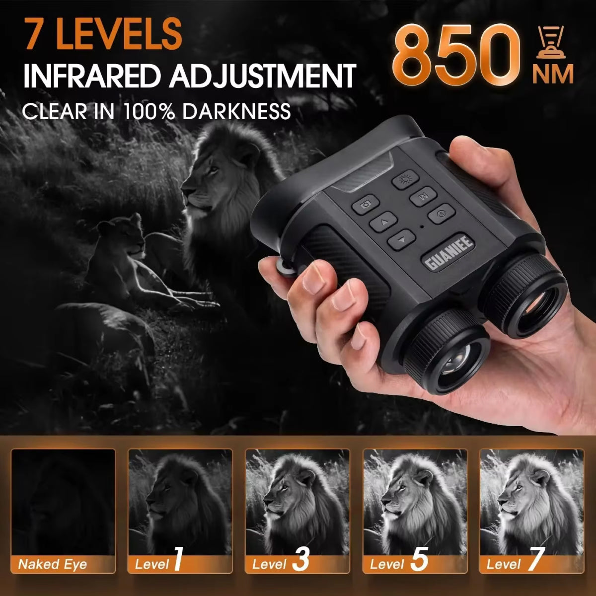 Clear Night Vision Waterproof Binoculars