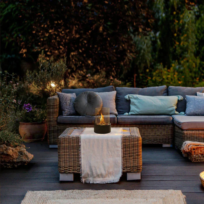 Cozy Outdoor Flame Table Lamp for Patio Decor