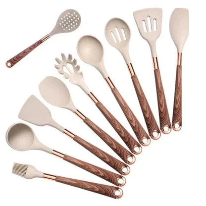 Non-Stick Silicone 10-Piece Kitchen Utensil Set