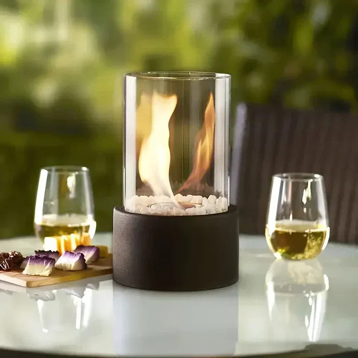 Cozy Outdoor Flame Table Lamp for Patio Decor - Luxicro