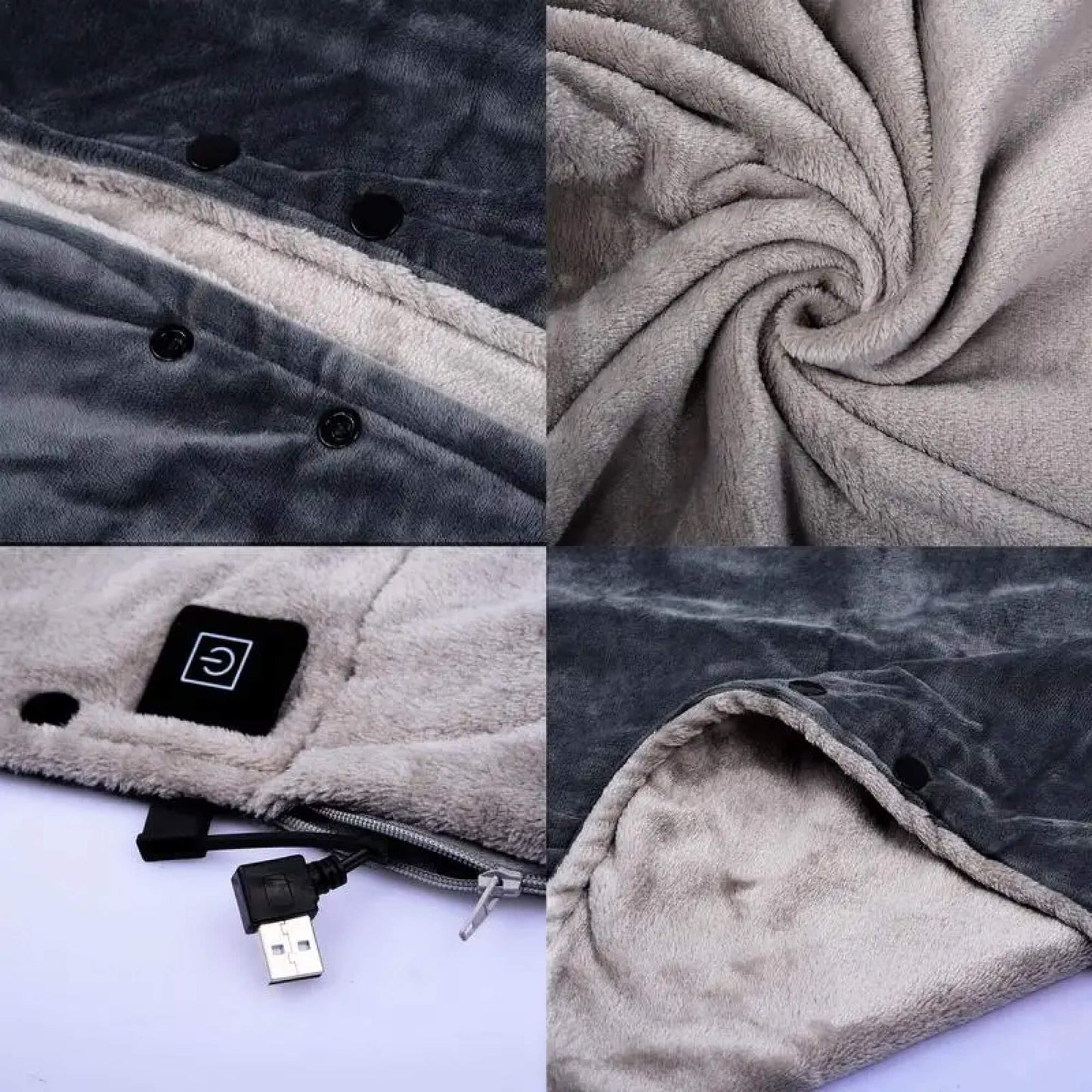 Soft Electric Heated Fleece Throw Blanket Wrap