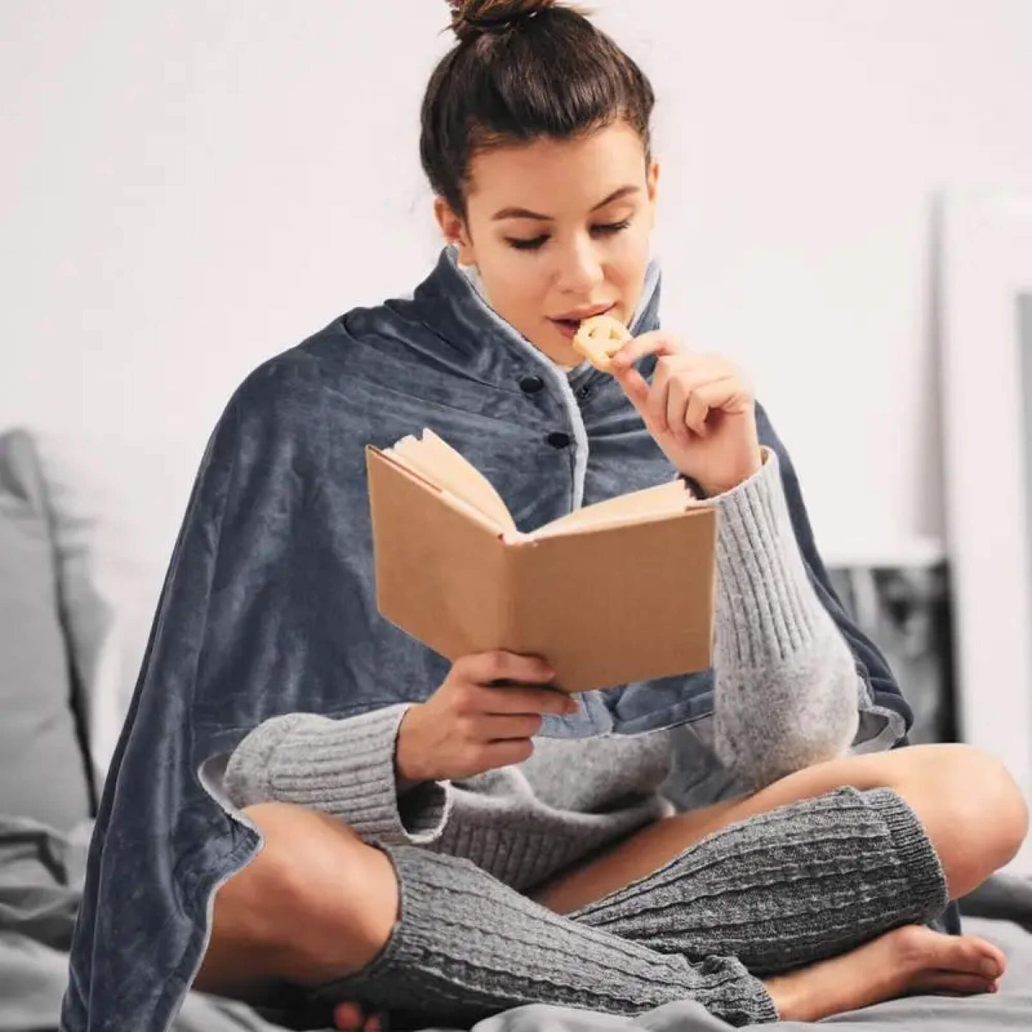 Soft Electric Heated Fleece Throw Blanket Wrap