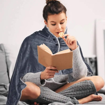 Soft Electric Heated Fleece Throw Blanket Wrap
