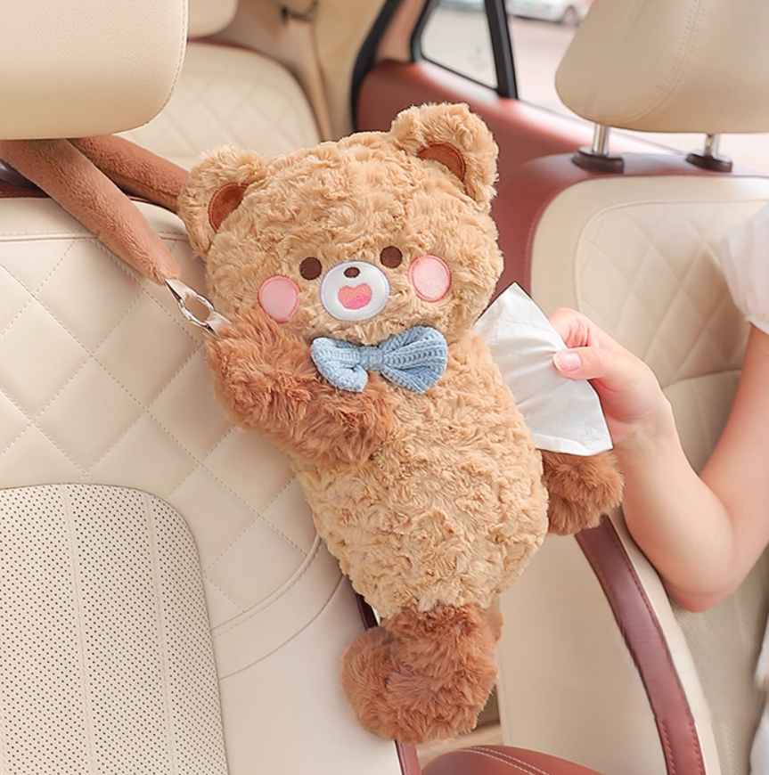 Soft Teddy Bear Tissue Holder