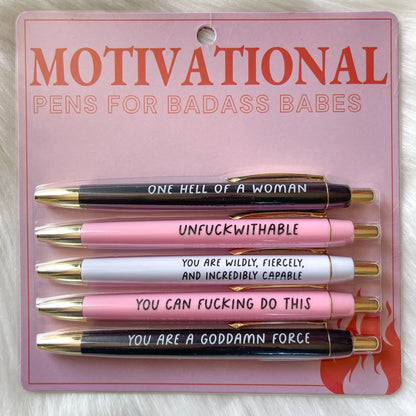 Funny Inspirational Pen Gift Set - Luxicro