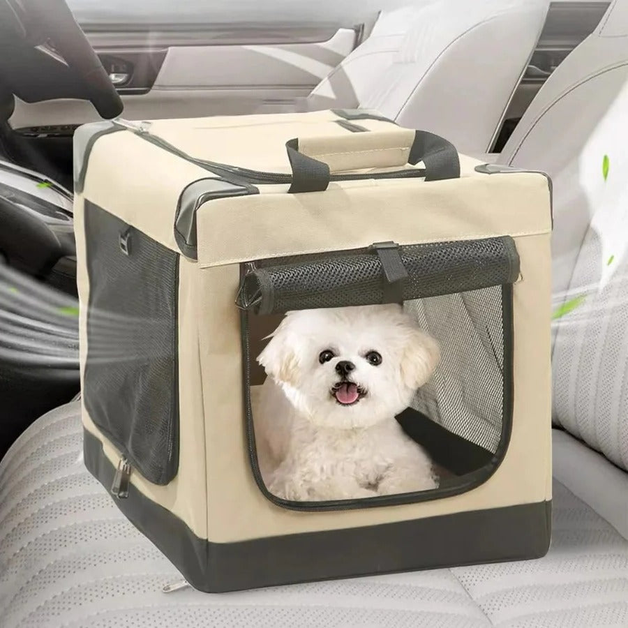 Compact Collapsible Pet Dog Cage - Luxicro