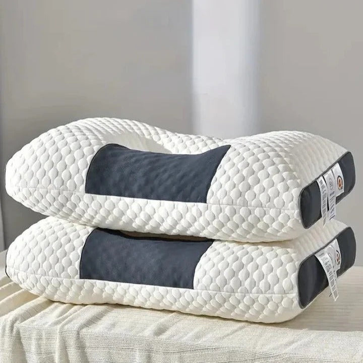 Contoured Neck Support Pillow for Comfortable Sleep