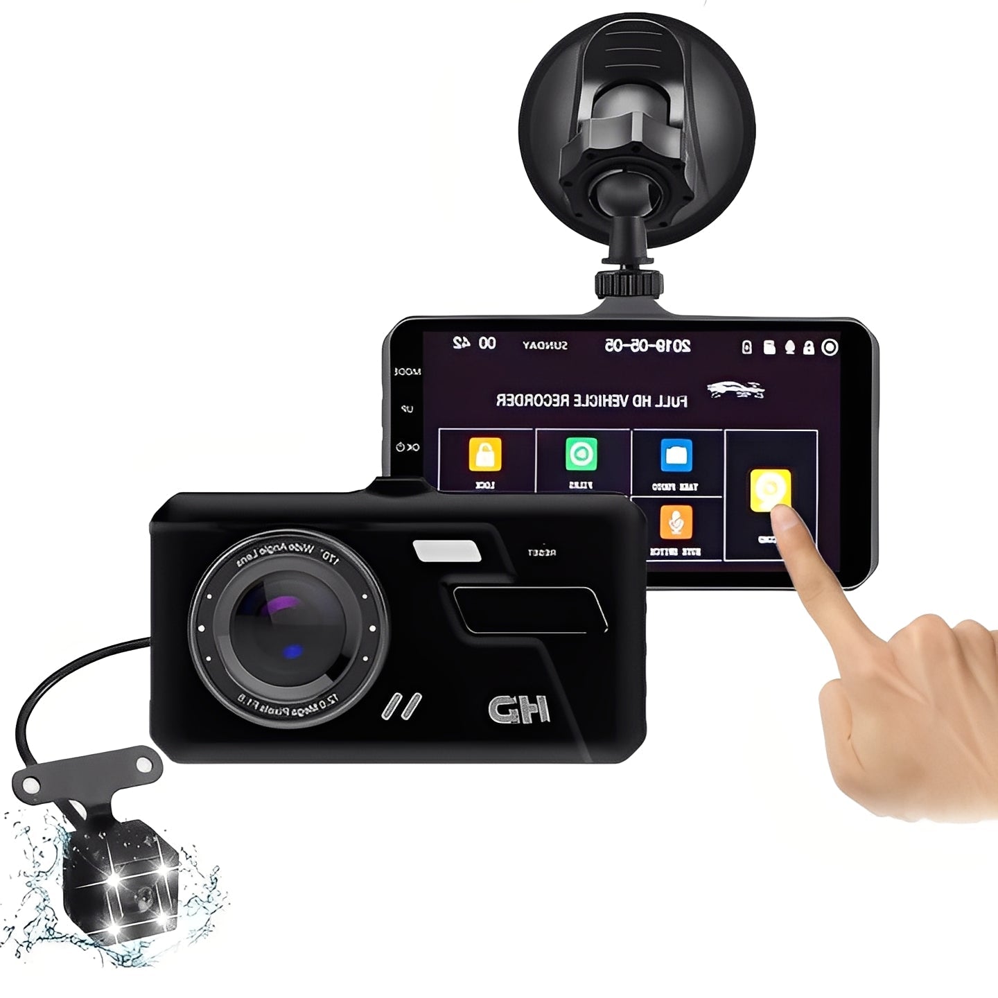 Full HD Dash Cam, 1080P Car Video Recorder - Luxicro