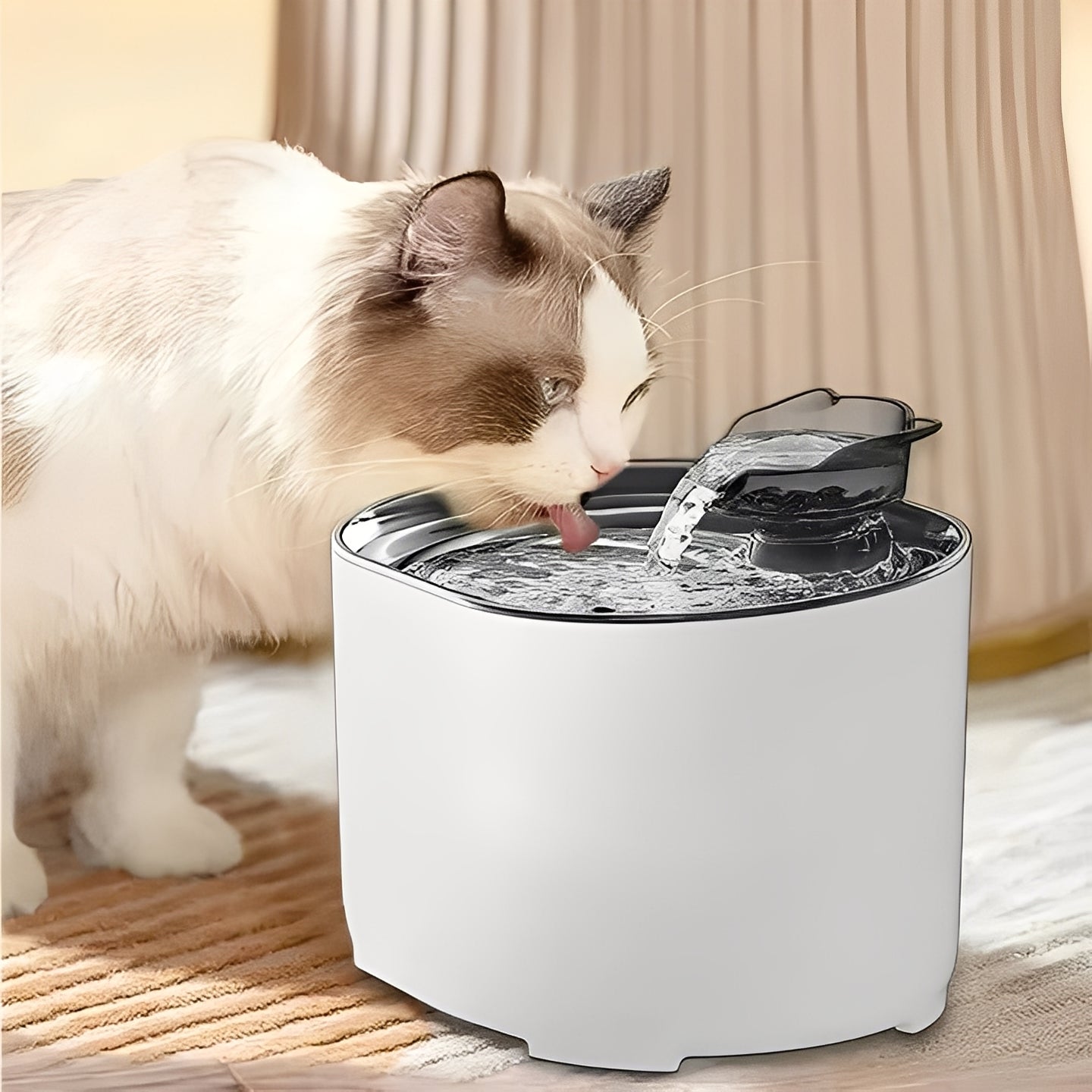 Pet Fresh Water Fountain and Feeder Bowl - Luxicro