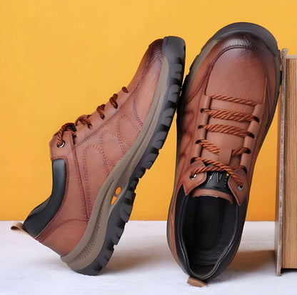 Comfortable Men's Leather Shoes with Arch Support
