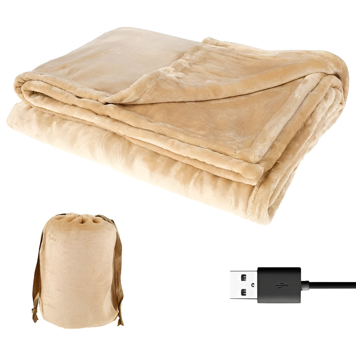 Cozy Wireless Rechargeable Throw Blanket - Luxicro