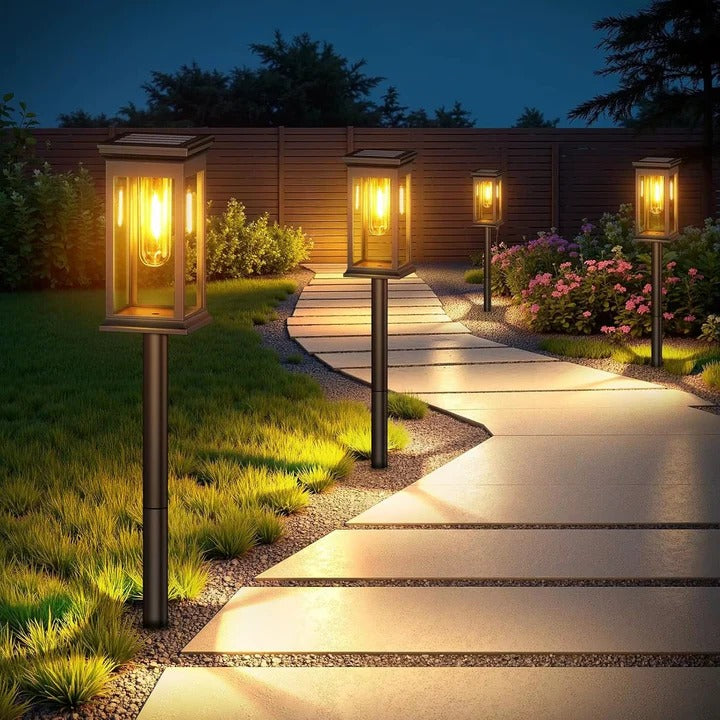 Bright Garden Solar Powered Outdoor Lights Set - Luxicro