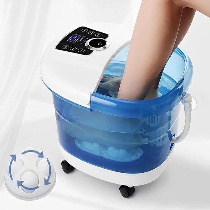 Relaxing Warm Foot Spa Massager with Bubbles and Jets - Luxicro