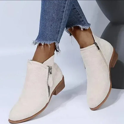 Comfortable Women's Ankle Boots with Arch Support Wide Width - Luxicro