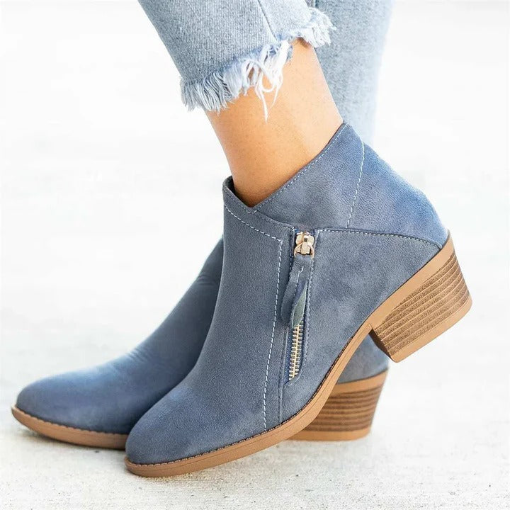 Comfortable Women's Ankle Boots with Arch Support Wide Width