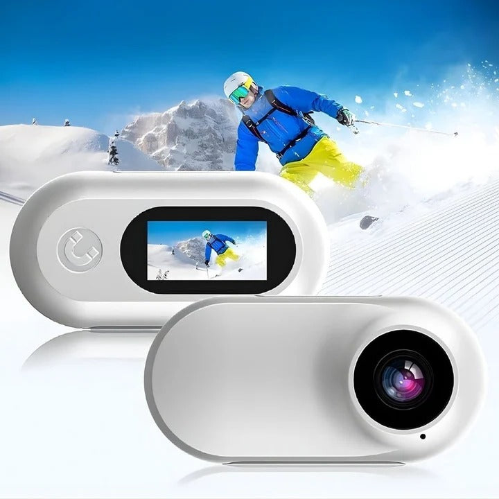 Compact Sports Action Camera with Mount
