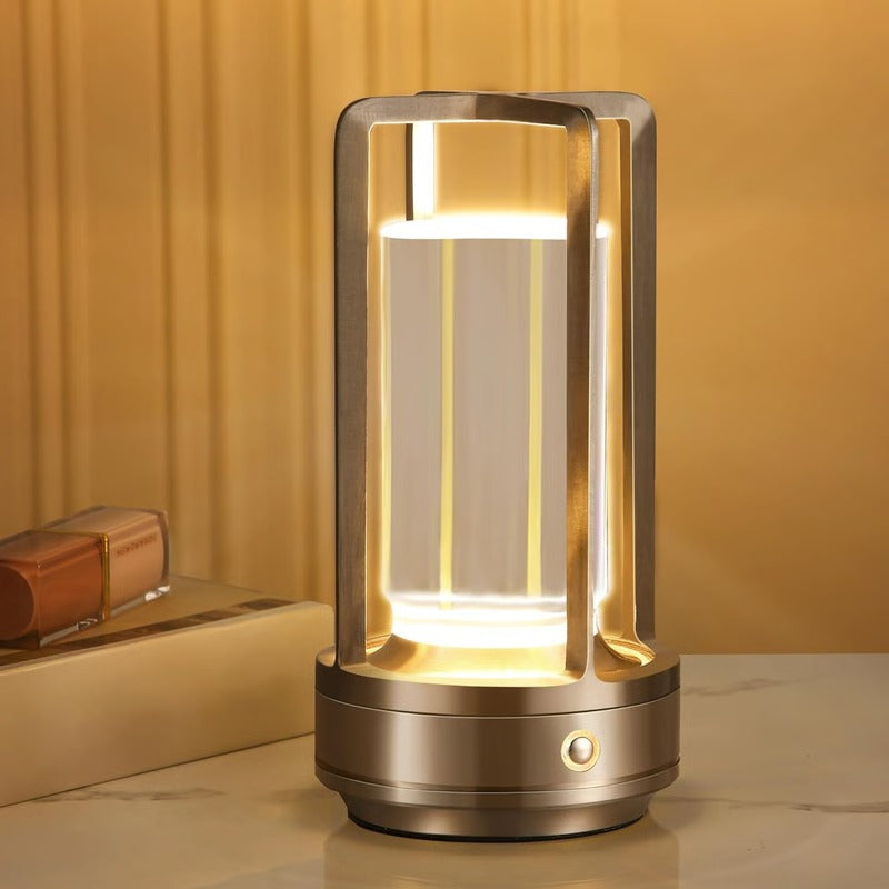 Bright Glass Desk Lamp with Adjustable Soft Lighting