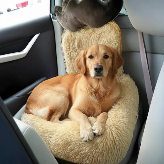 Car Pet Seat Cover with Grip Base and Cushion Sides - Luxicro
