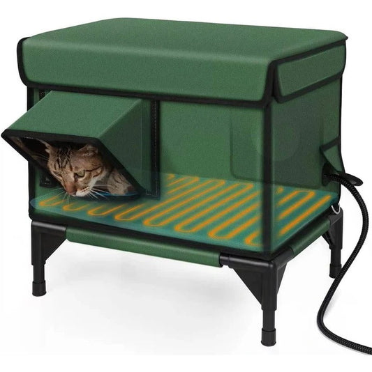 Cozy Insulated Outdoor Cat Shelter for Winter - Luxicro