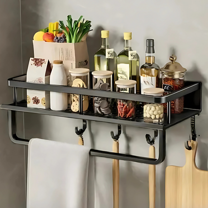 Compact Kitchen Wall Shelf Organizer