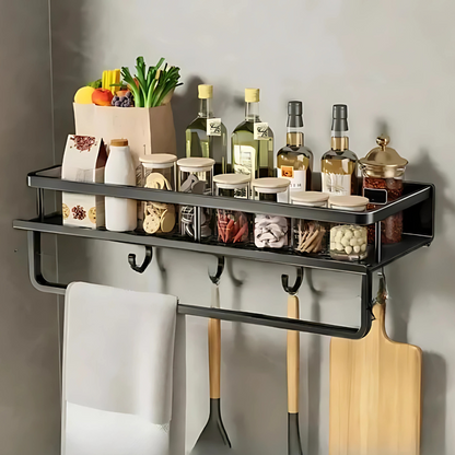 Compact Kitchen Wall Shelf Organizer
