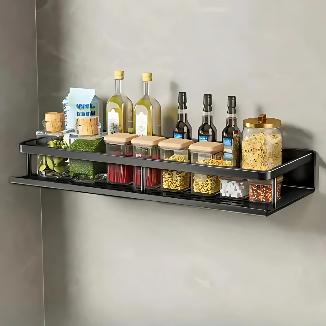 Compact Kitchen Wall Shelf Organizer