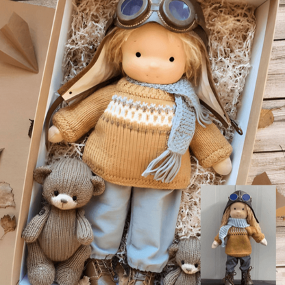 Cuddly Handcrafted Plush Doll Toy