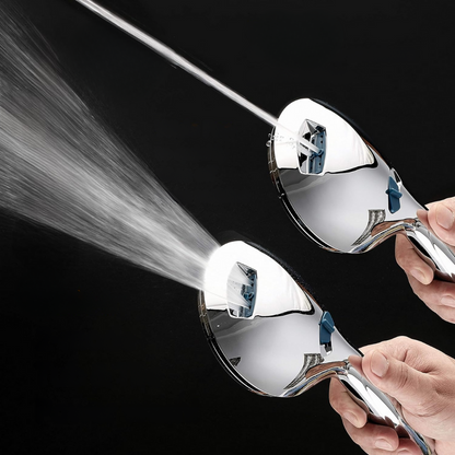 Powerful Chrome Shower Head Set High Pressure Adjustable