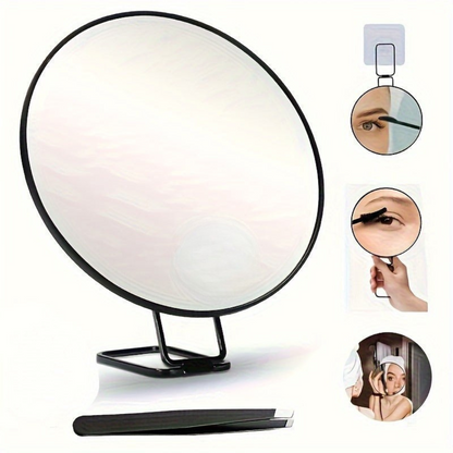 Portable Magnifying Makeup Mirror with Adjustable Stand - Luxicro