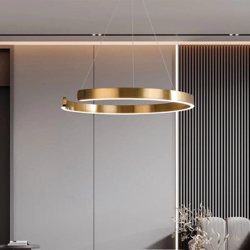 Simple Nordic Circle Chandelier Pendant Light Fixture
