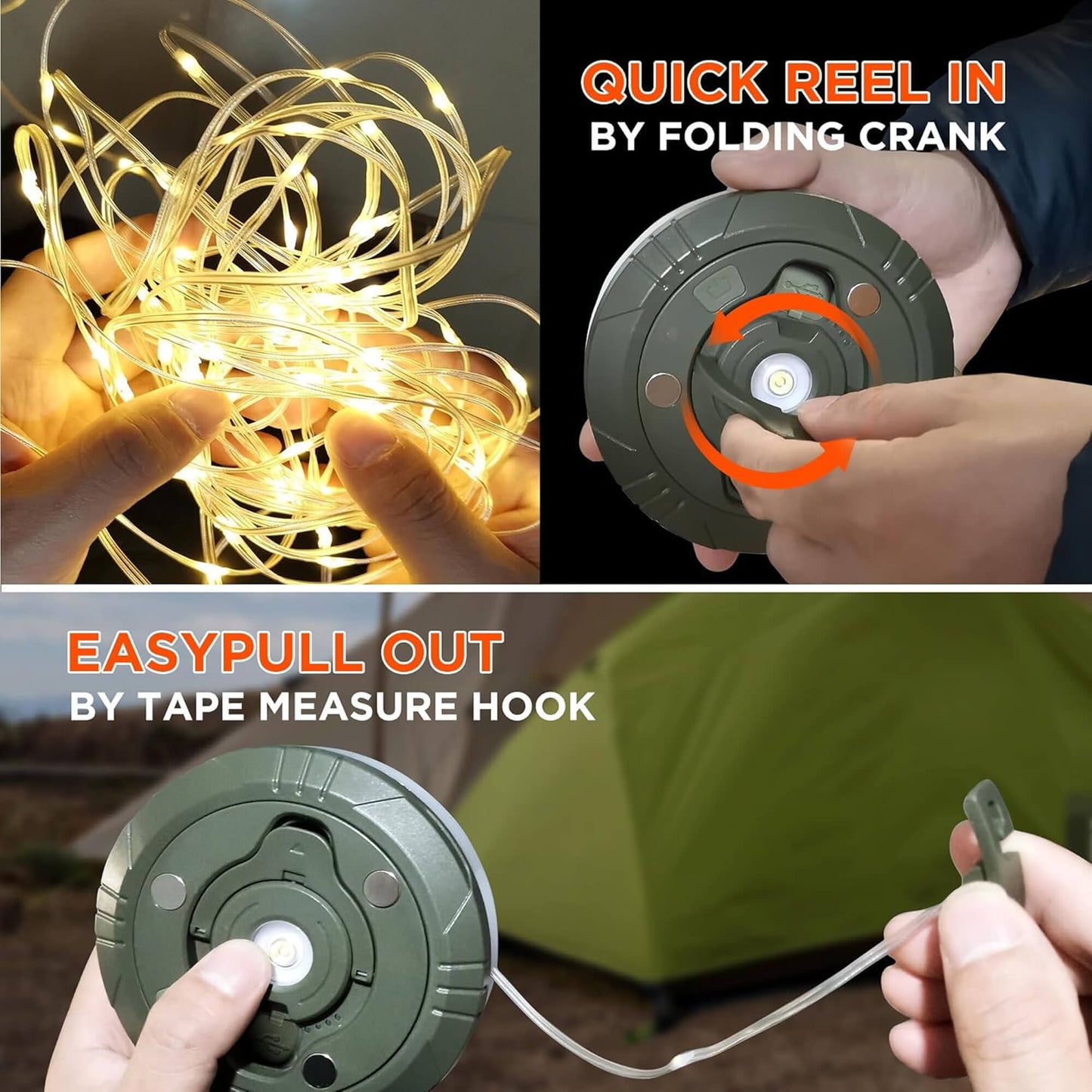 Portable 4-in-1 LED Outdoor Light Set
