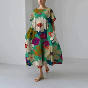 Stylish Floral Print Summer Dress