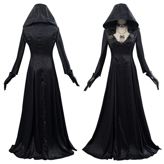 Authentic Vampire Lady Evil Village Costume Dress - Luxicro