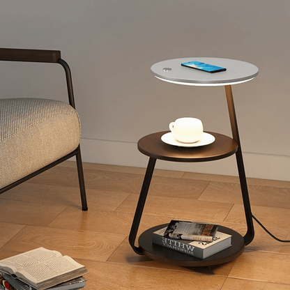 Contemporary 2-Tier Bedside Table Lamp