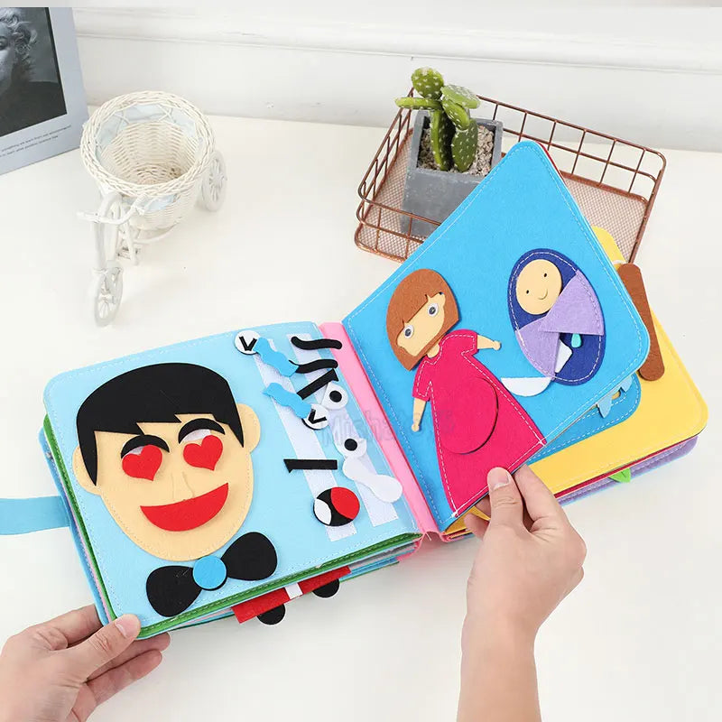 Interactive Kids Learning Book - Montessori Activity Fun - Luxicro