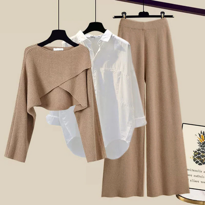 Stylish 3 Piece Women's Dress Outfit Set - Luxicro