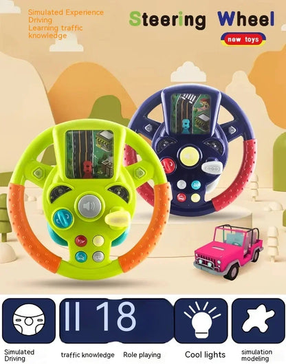 Fun Kids Steering Wheel with Display Screen