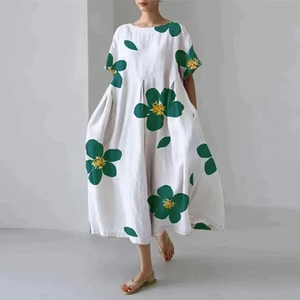 Stylish Floral Print Summer Dress