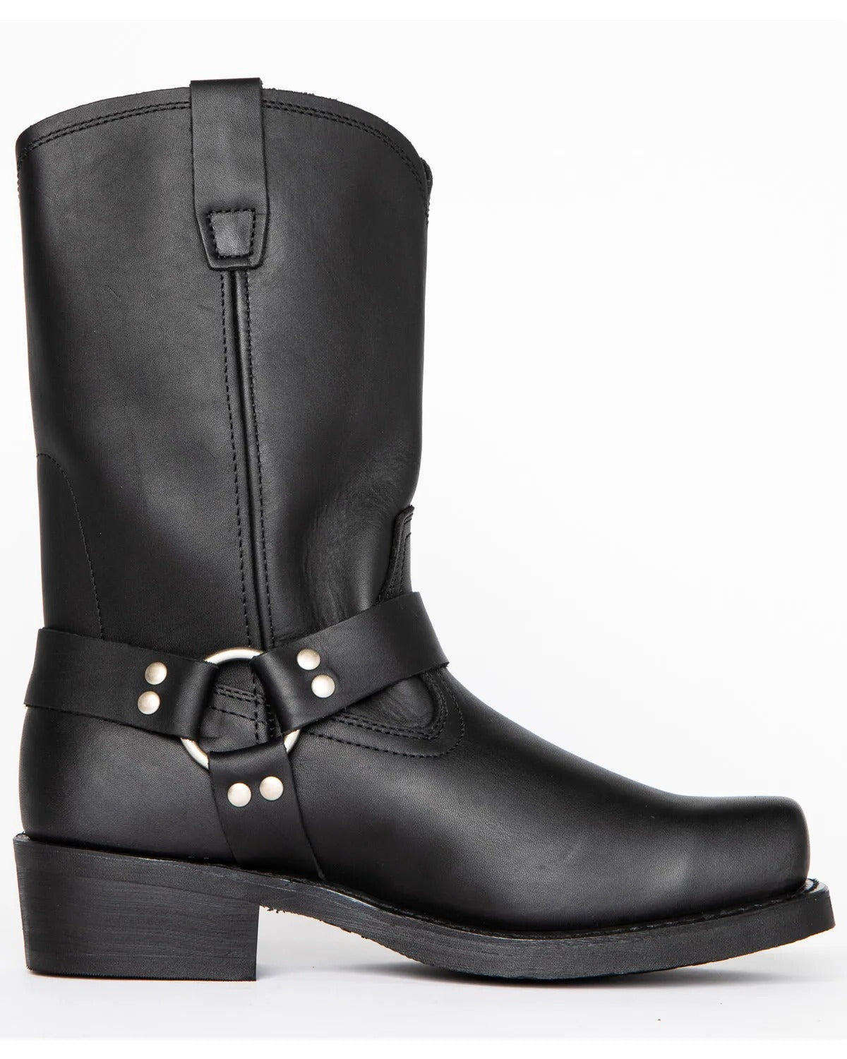 Tall Black Leather Men's Work Boot - Luxicro