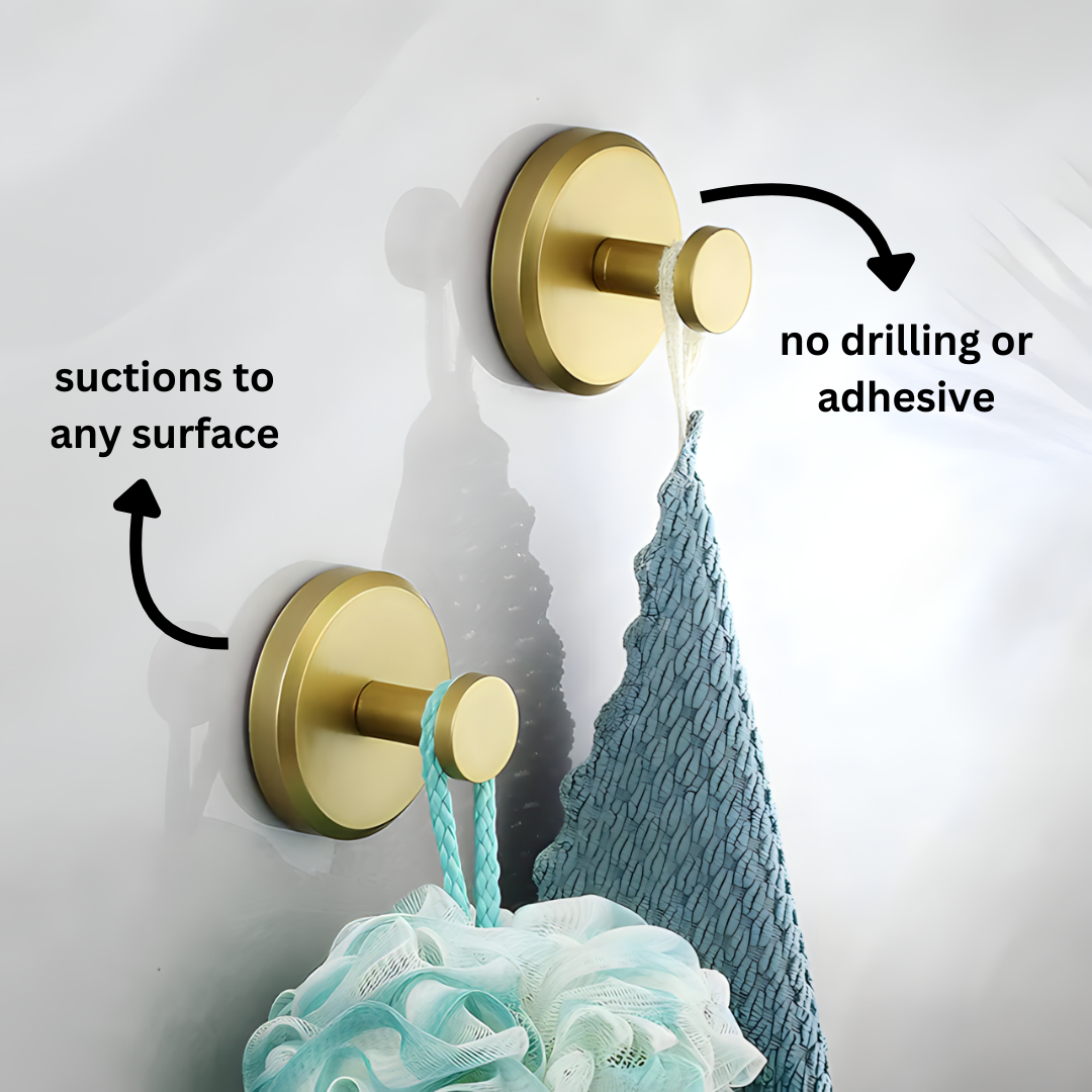 Strong Adhesive Wall Hooks 15lb Capacity Easy Hang - Luxicro