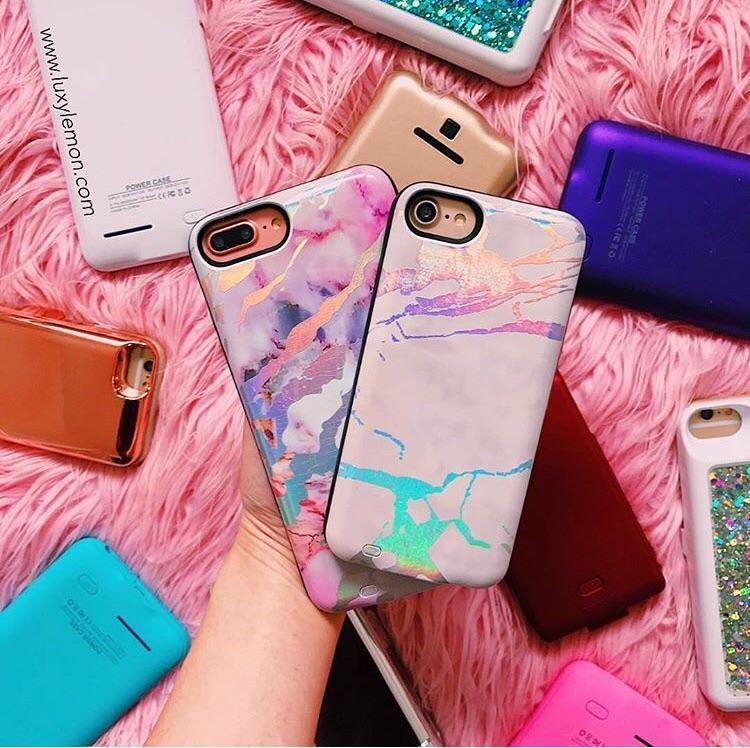 Glowing Marble Protective Phone Cover