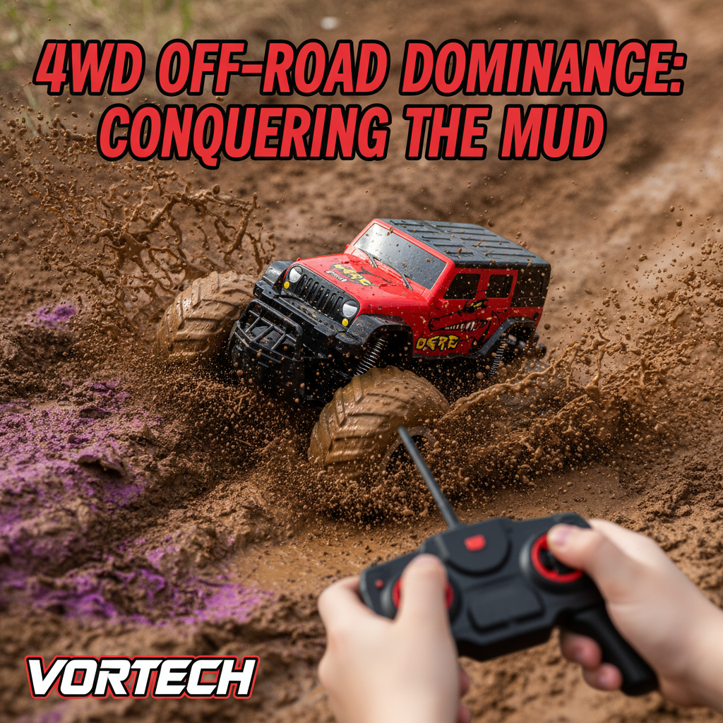 Big RC 4x4 Offroad Monster Truck Waterproof Stunt Car
