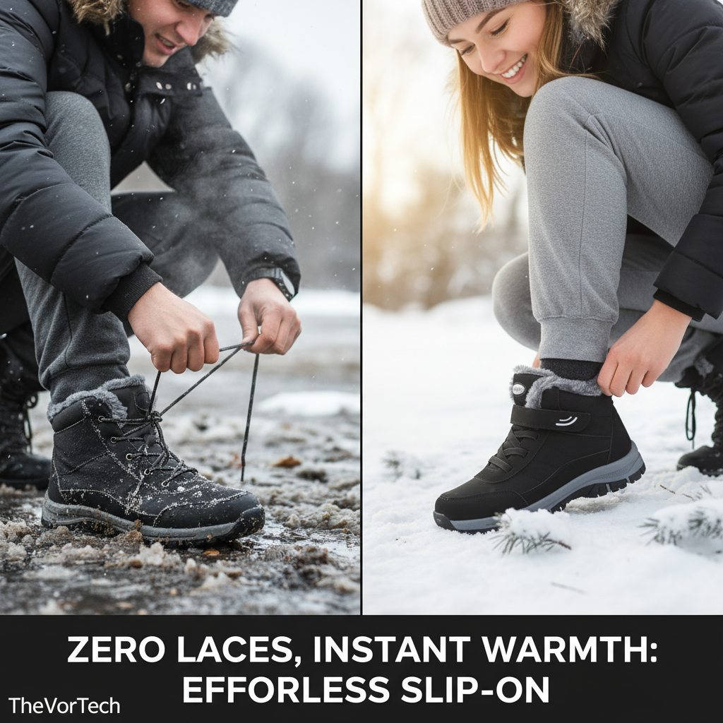 Warm Waterproof Winter Snow Boots