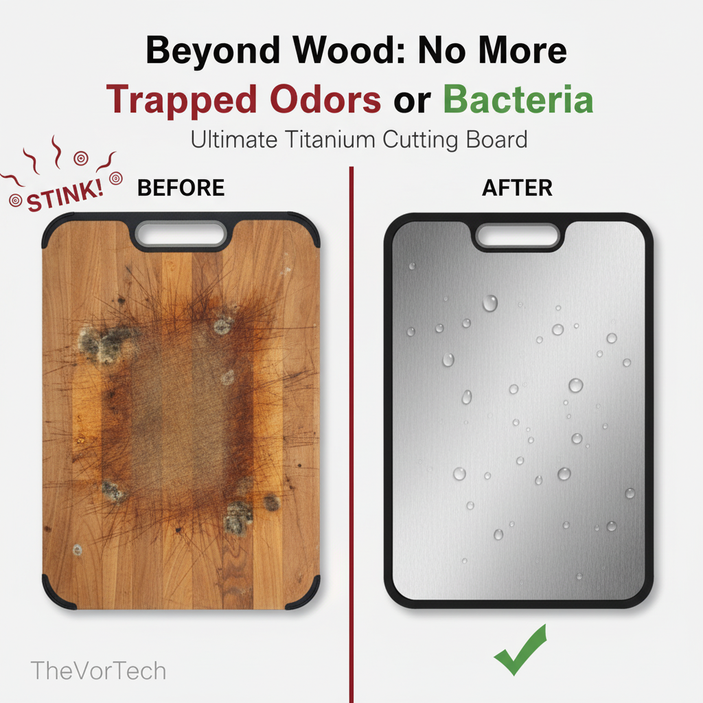 Durable Kitchen Cutting Board with Juice Channels