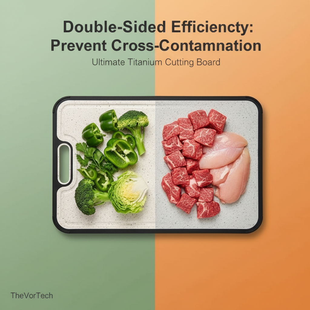 Durable Kitchen Cutting Board with Juice Channels