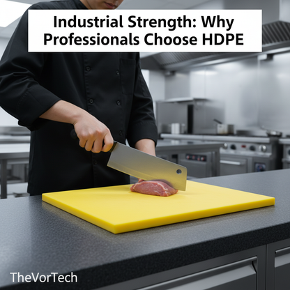 Durable Plastic Cutting Board | Heavy Duty Easy Clean Surface