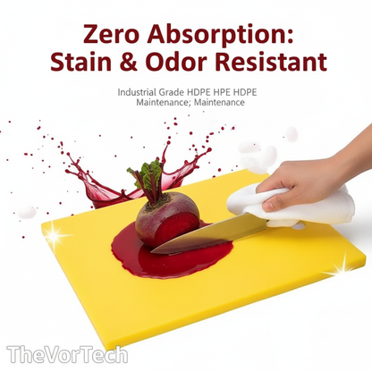 Durable Plastic Cutting Board | Heavy Duty Easy Clean Surface