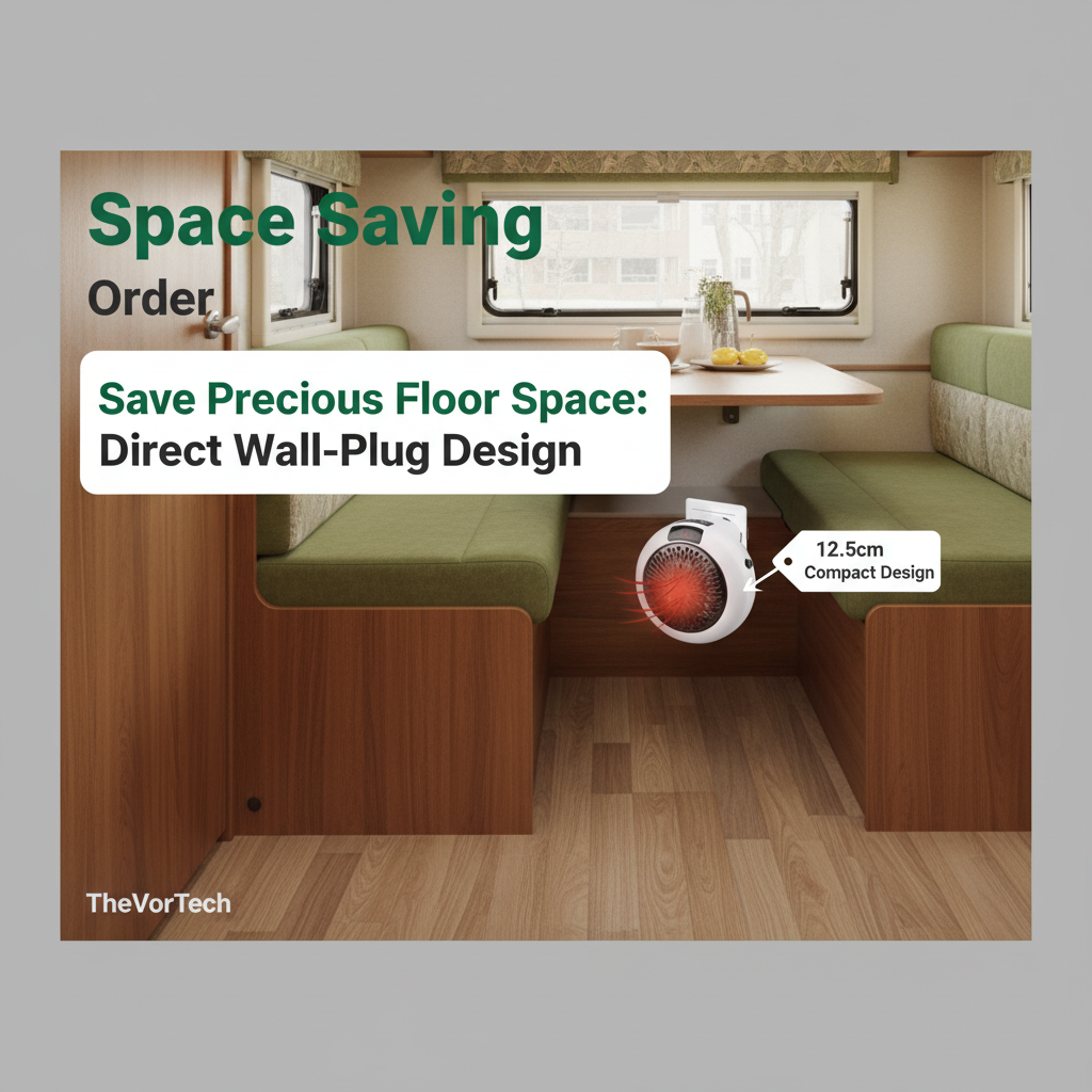 Compact Space Saving Electric Heater