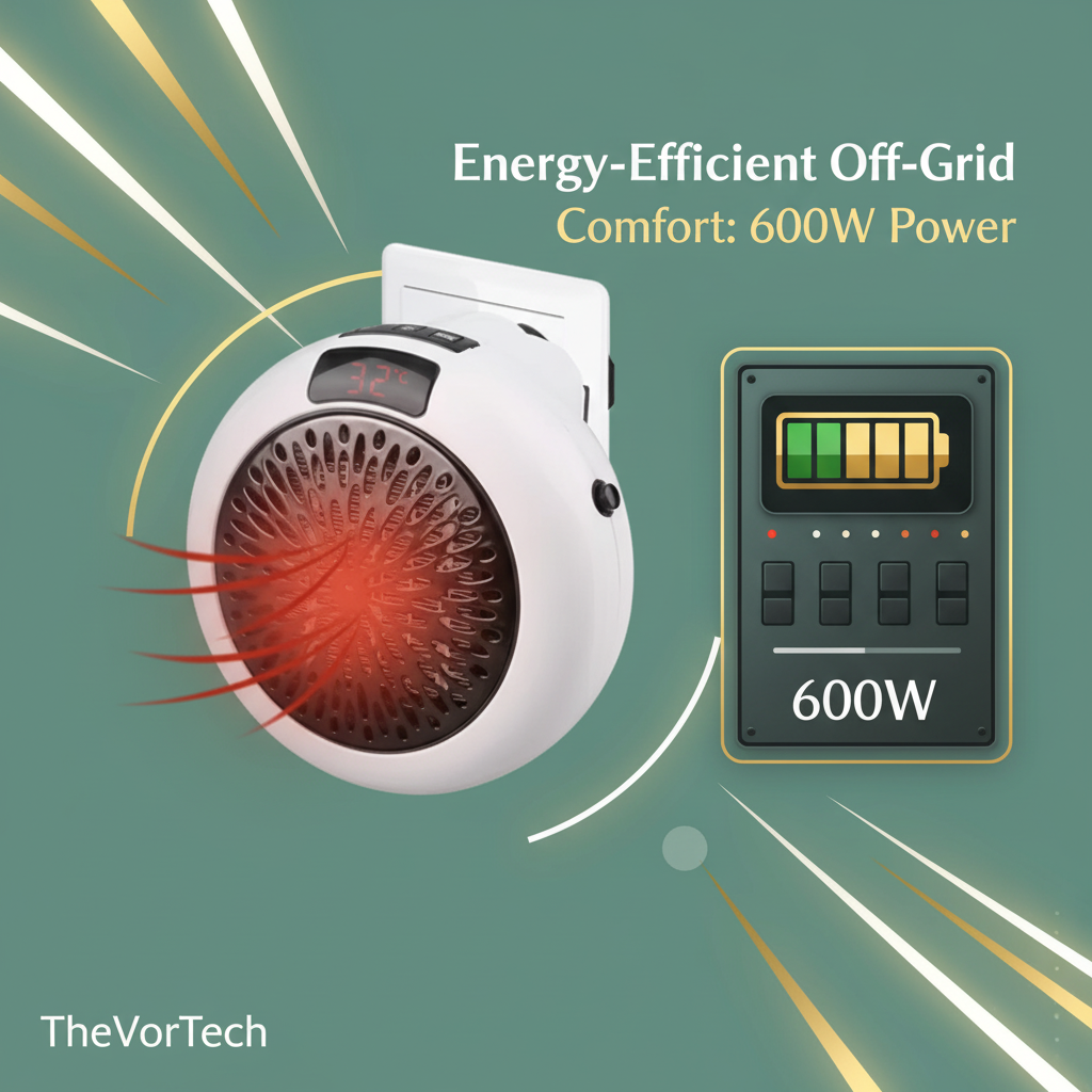 Compact Space Saving Electric Heater