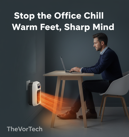 Compact Electric Space Heater with Remote